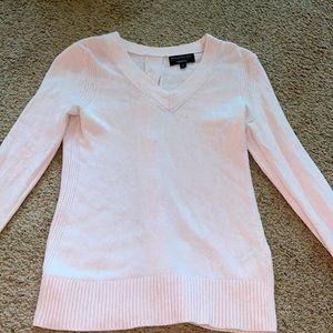 Light pink back button sweater